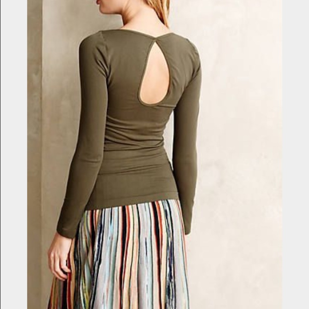 Anthropologie Camila Tee in Moss