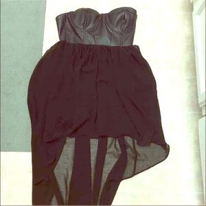 Black F21 strapless dress