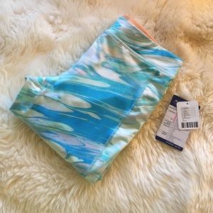 NWT Without Walls Blue Marbled Yoga Pants