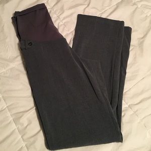 Charcoal grey motherhood maternity dress pants