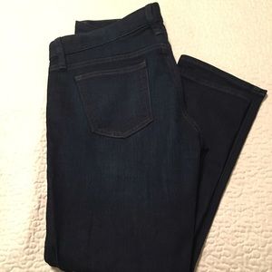 Gap straight dark wash jeans