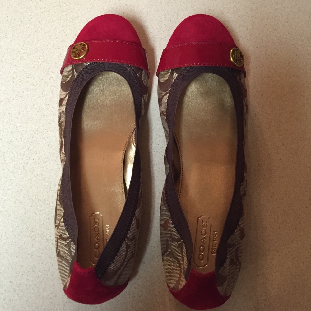 Coach Chelsea Flats with Suede Toe/Heel!!