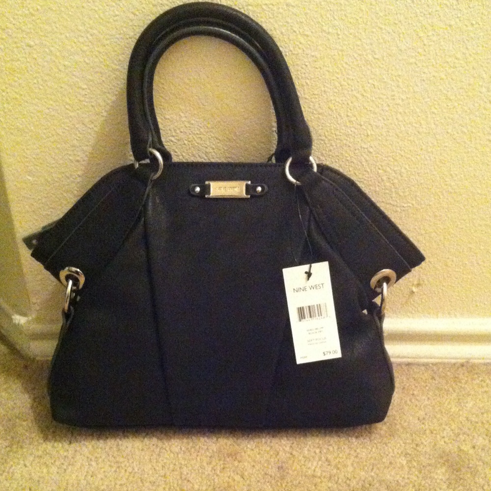 Nine West Black Soft Focus Satchel