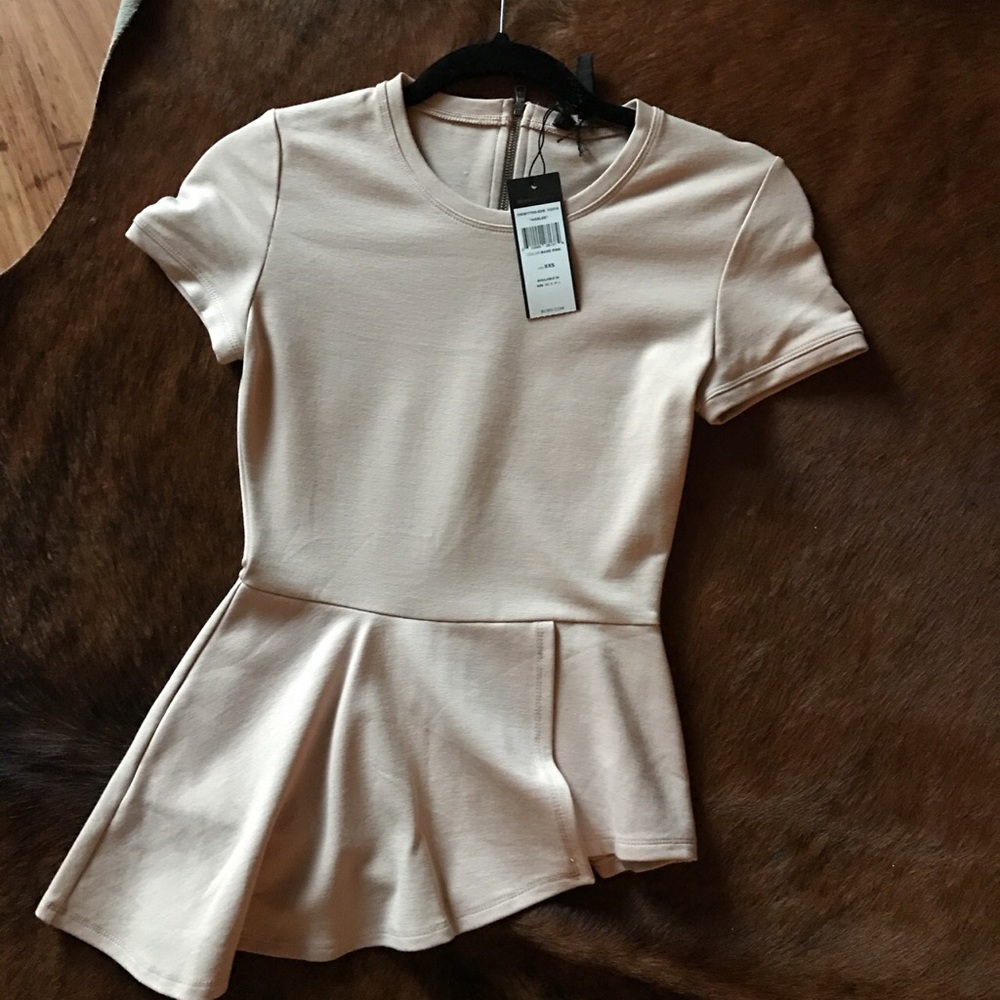 BCBG peplum top