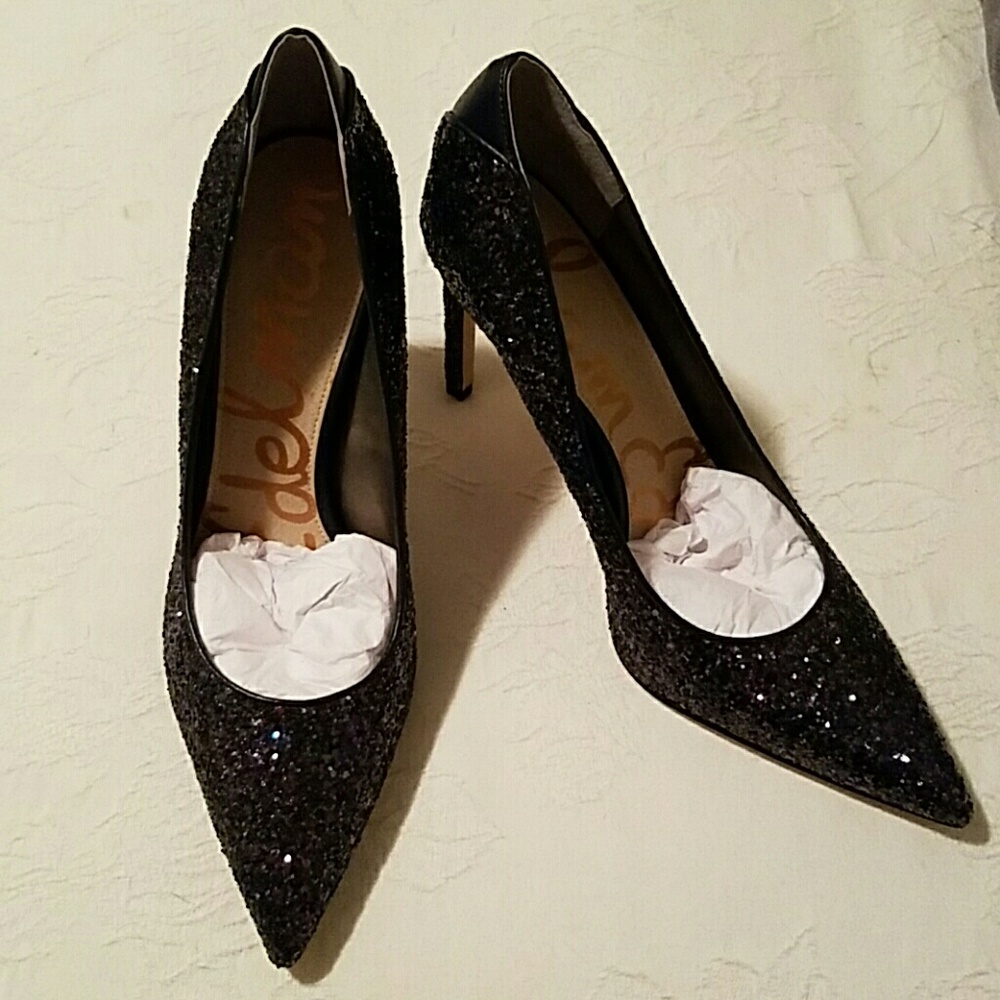 Sam Edelman Navy Sequin Sparkly Heels