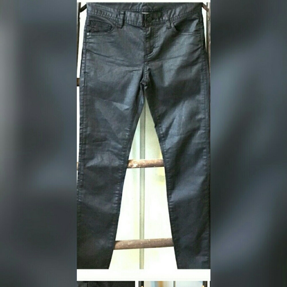 Armani Exchange J20 coated dark blue super skinny