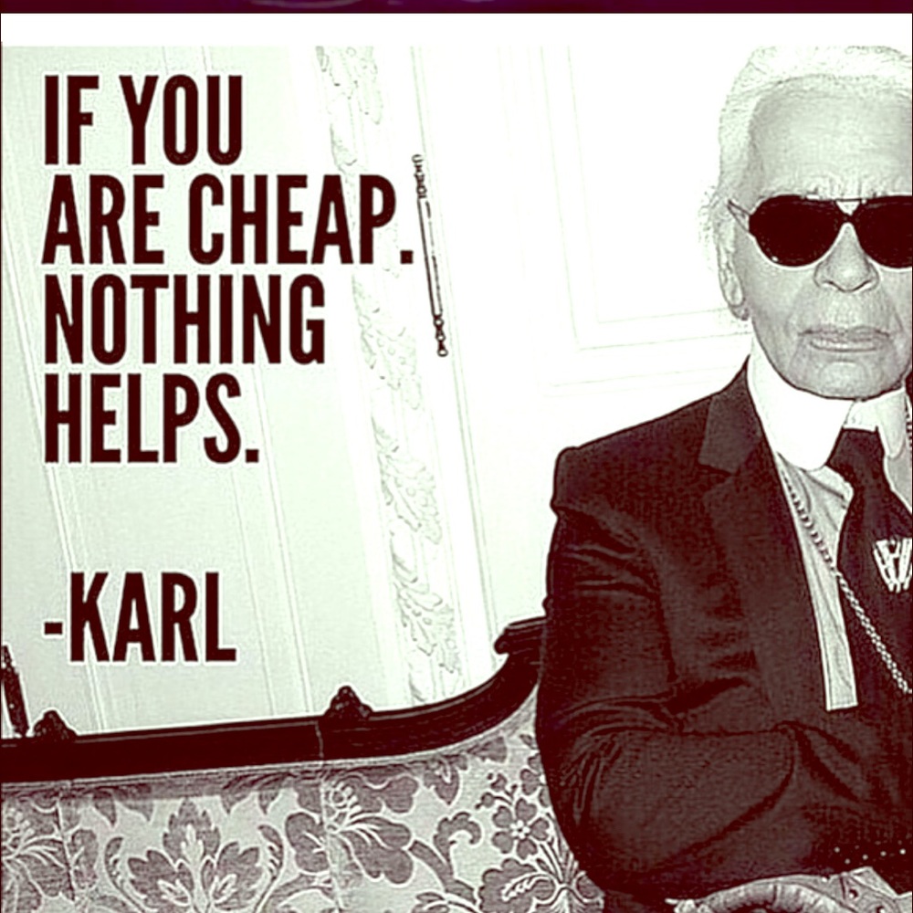 Lagerfield has his own sense of humor