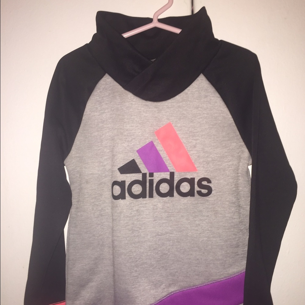 Tri-Color Adidas Pull-Over (Girls)