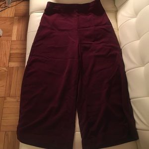 Urban Outfitters Wine Wide Leg Pants Size 8