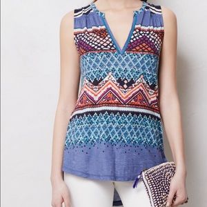 Anthropologie 'Split Image' sleeveless tunic Small