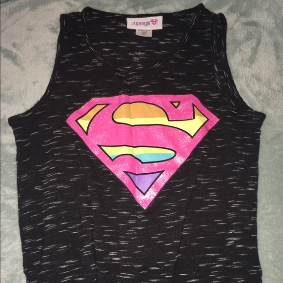 Superhero Girl Crop Tank with Patch main image 0