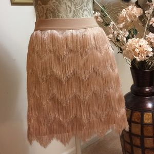 Bcbg bare pink skirt L