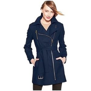 SOLD Michael Kors Wool Coat Navy Size 2