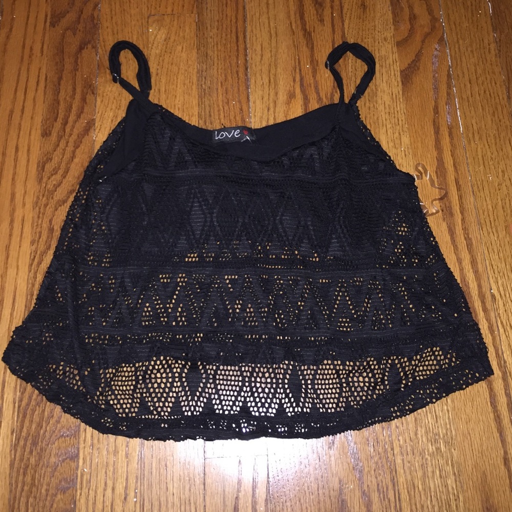 Black crop top