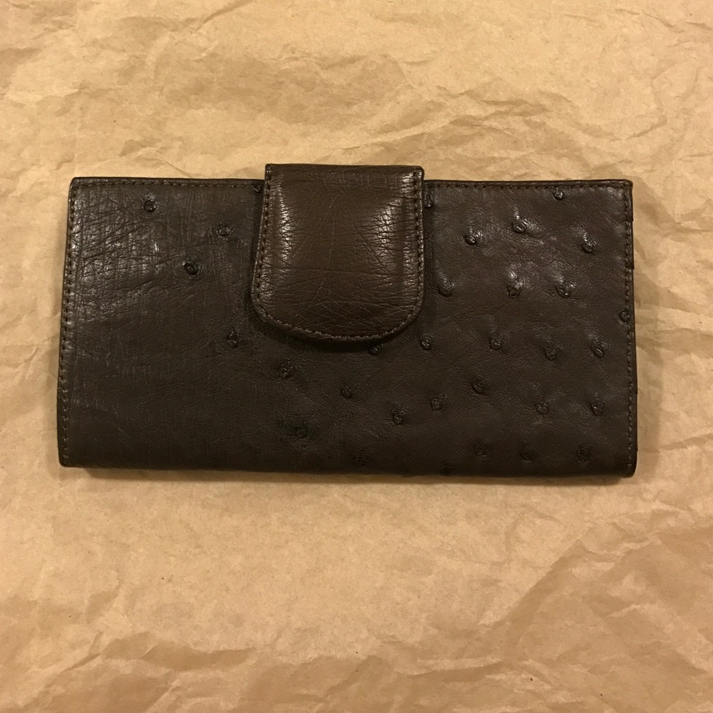 South African ostrich clutch/wallet