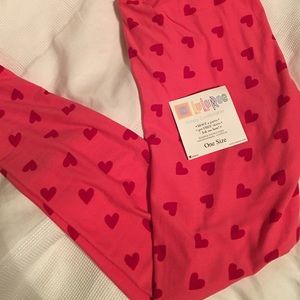NWT LuLaRoe Valentines leggings
