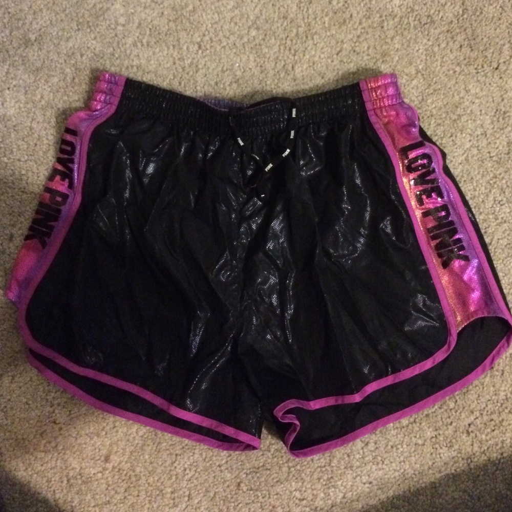 Pink campus shorts