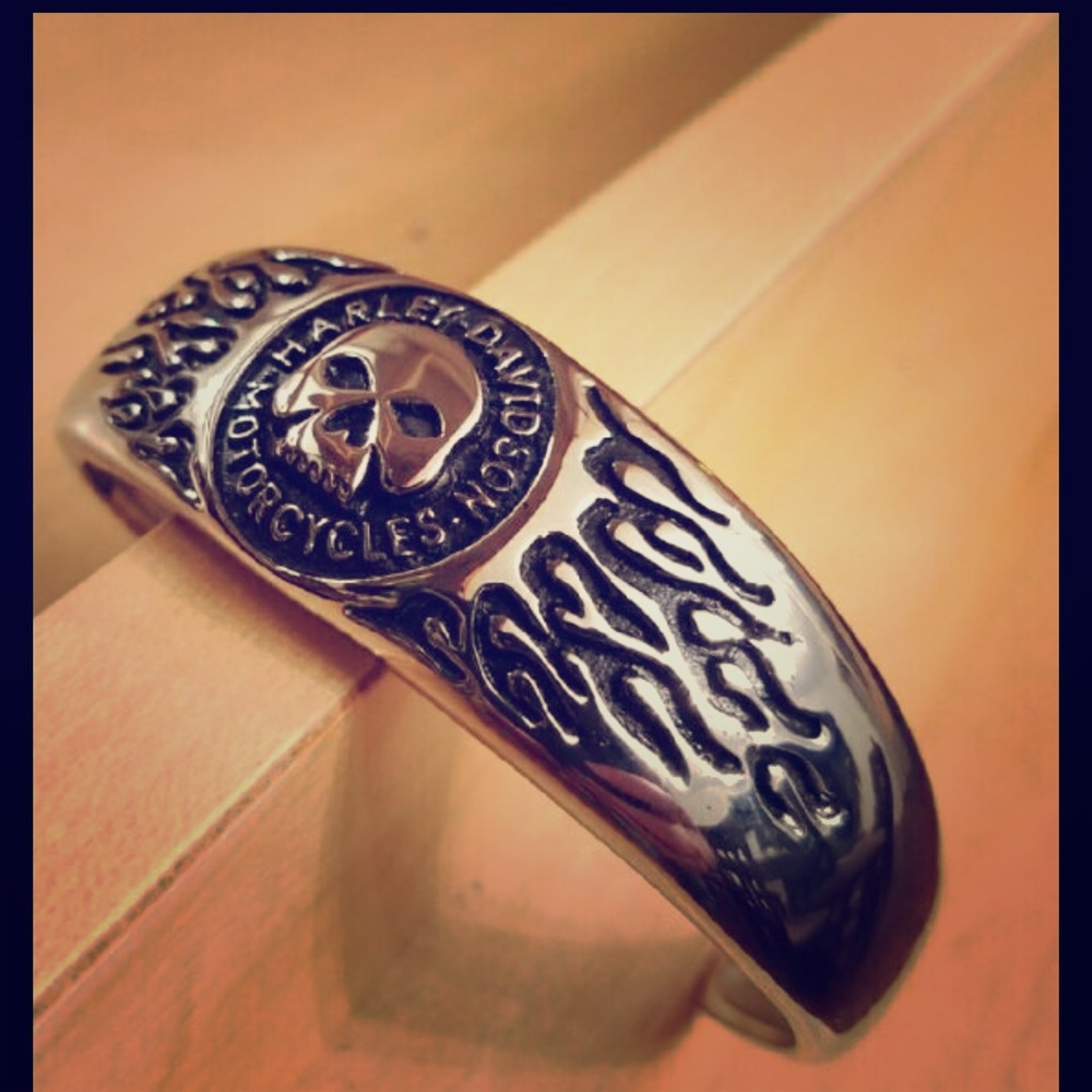 SOLD"""""Harley  Davidson Steel Bracelet