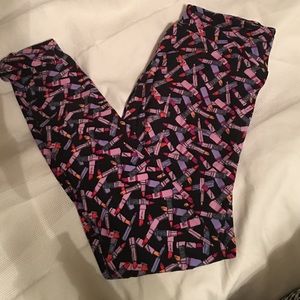 LuLaRoe OS lipstick leggings