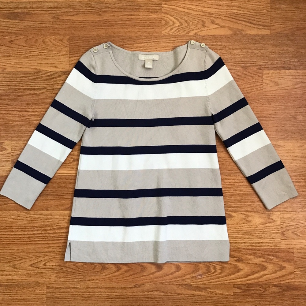 Banana Republic Stripe Tunic Sweater XS