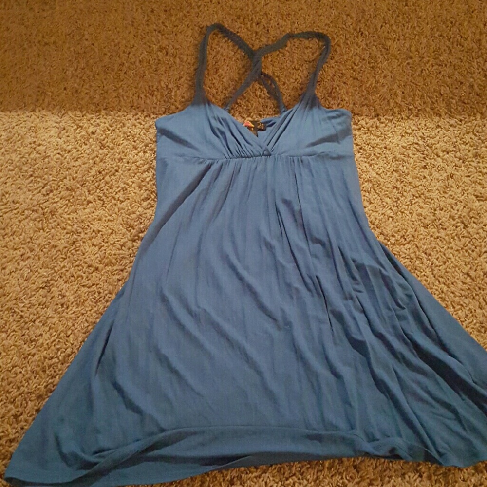 electric blue dress