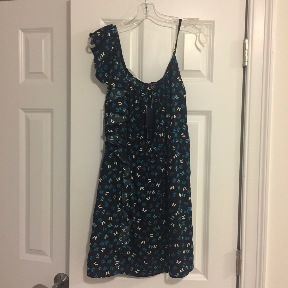 Asymmetrical Ruffle Dress