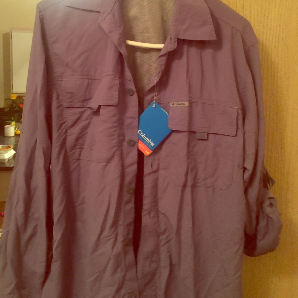 Gray Mens Collar Top