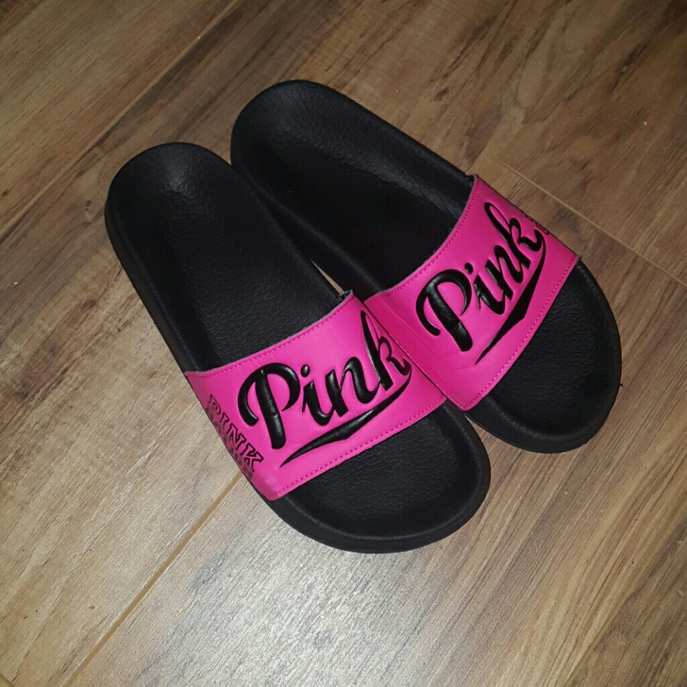 VS Pink Nation Limited Edition Slides Size M