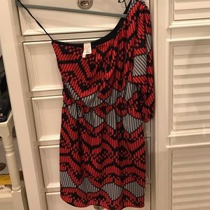 One shoulder cocktail dress