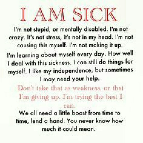 FUll See #5 info ABOUT ME AND CHRONIC ILLNESS - Picture 2 of 4