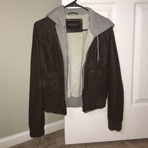 Obey leather jacket