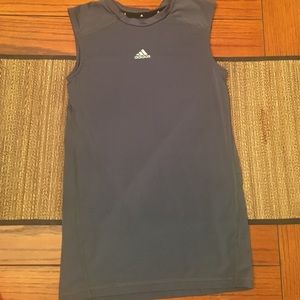 Adidas fitted shirt sleeveless youth large