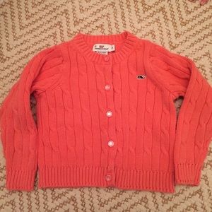 Vineyard Vines girls cable knit cardigan