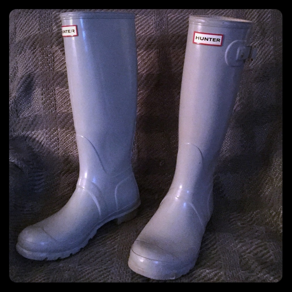 Robins egg blue hunter rain boots