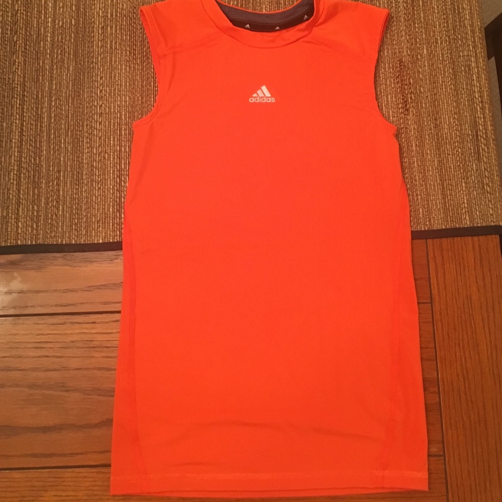 Adidas fitted shirt sleeveless youth large