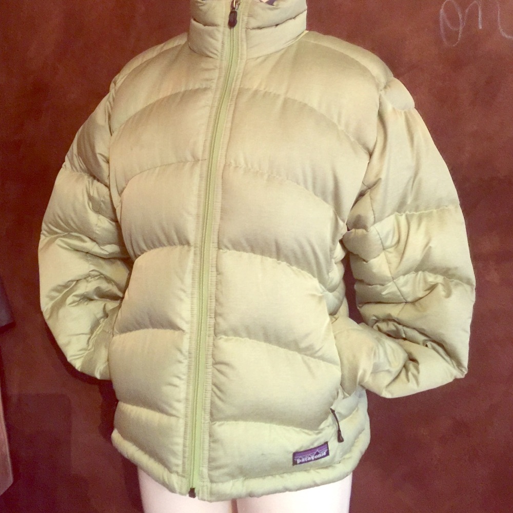 Women's Small Patagonia Puff Jacket Lime Green