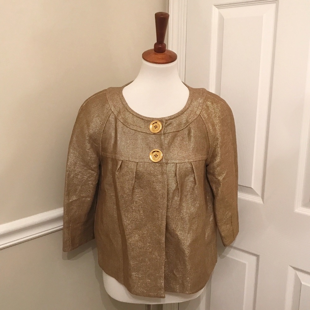 Michael Khors Gold Metallic Jacket