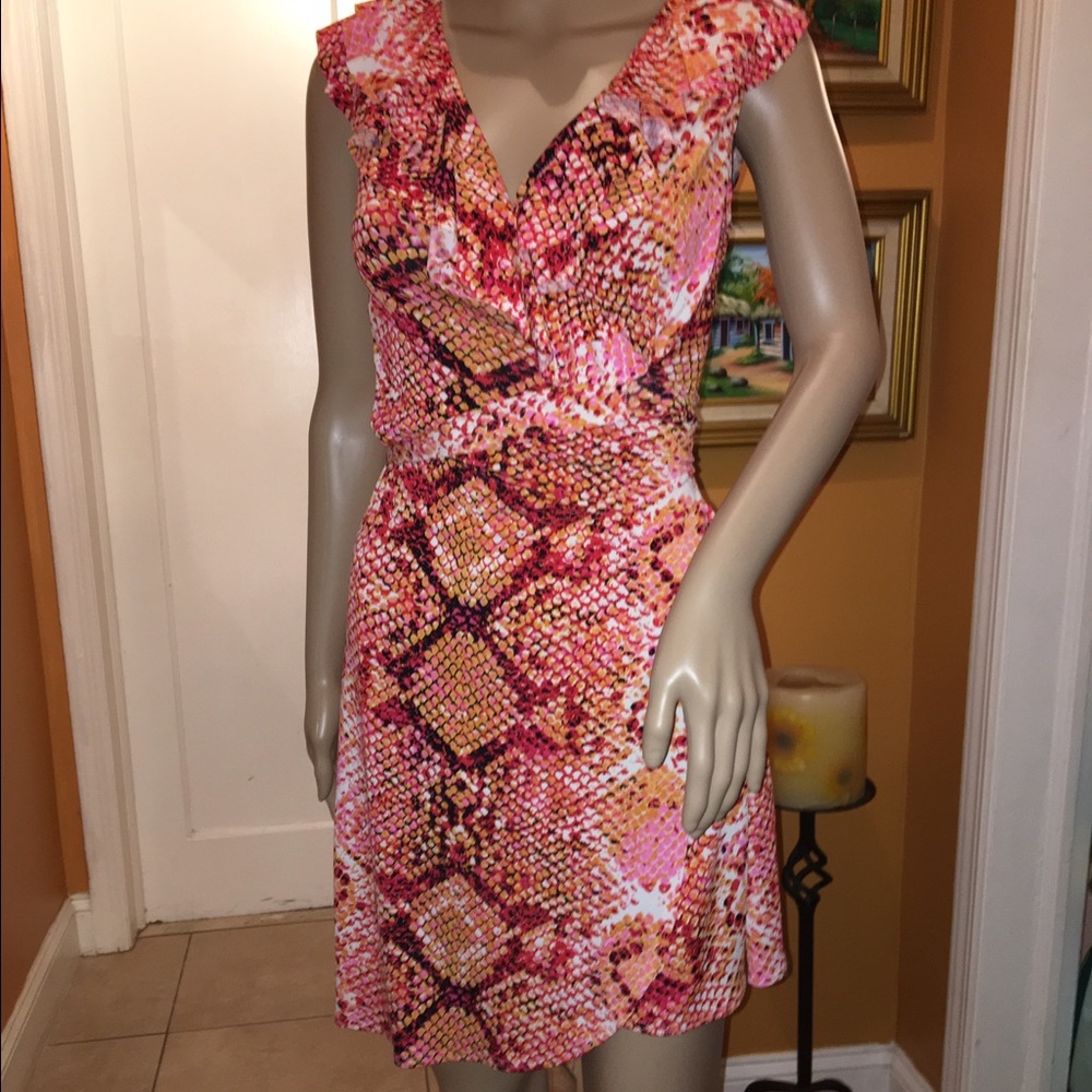 Orange and pink jump girl dress