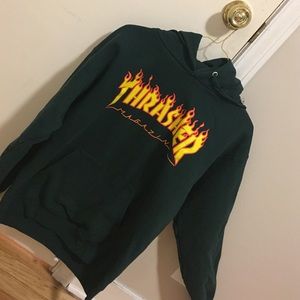 thrasher flame hoodie