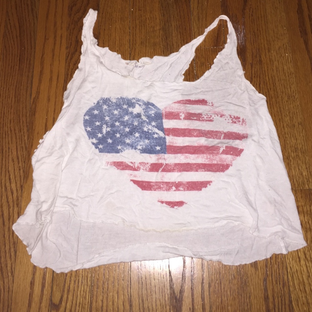 American Flag crop top