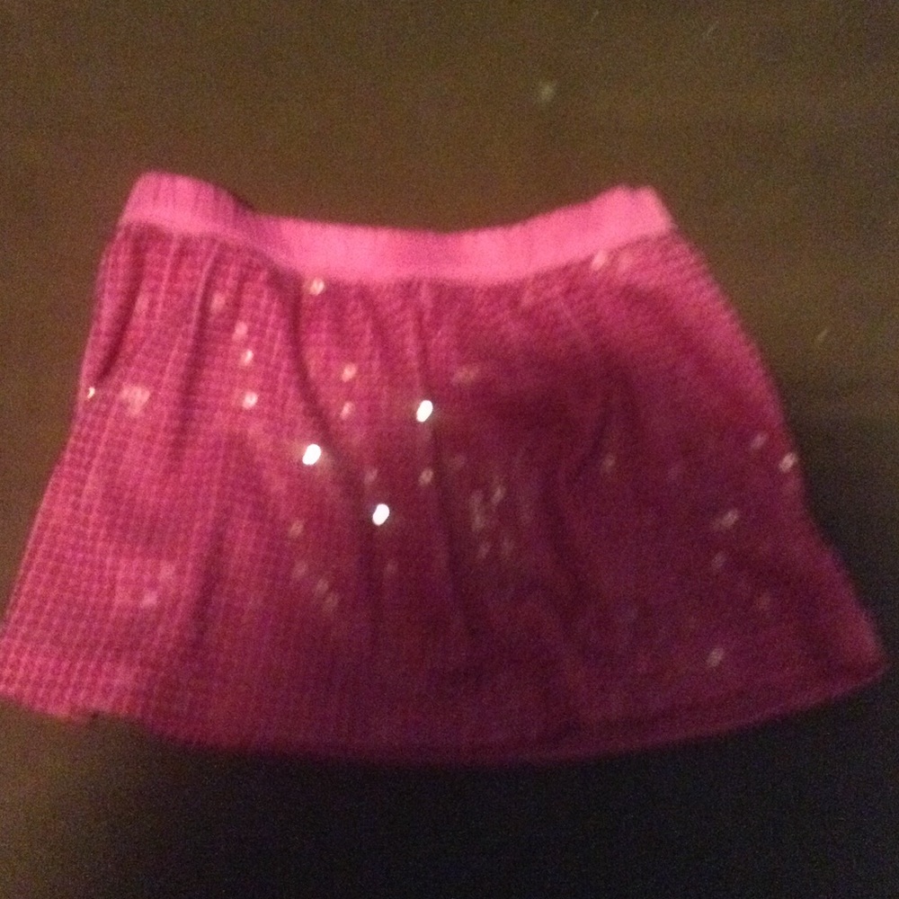 A skirt with pink sparkles