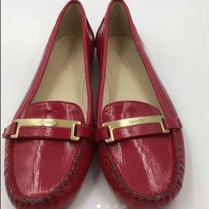 6.5 Calvin Klein red shoes