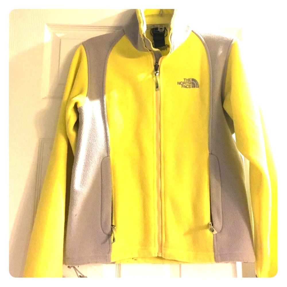Yellow and Grey Northface Jacket