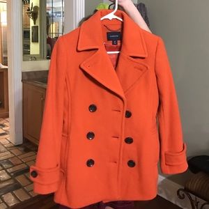 Pea coat from Lands' End. Worn once.