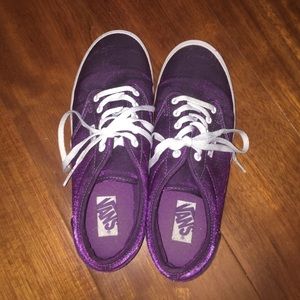 purple velvet vans