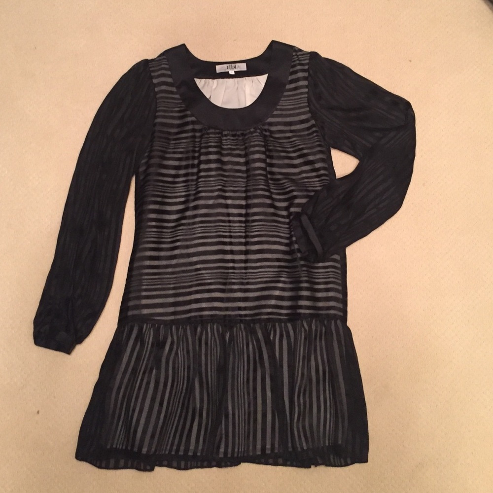 Tibi Black Mini Dress