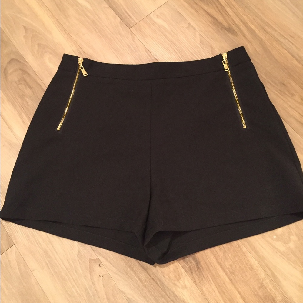 High Waisted Black Shorts