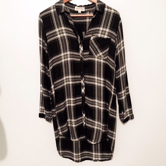 Anthropologie Dresses & Skirts - Cloth & Stone plaid shirtdress