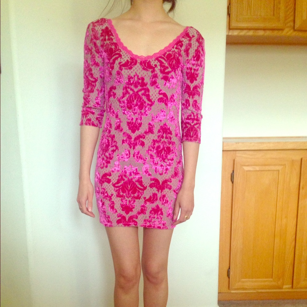 FREE PEOPLE Velvet Embossed Mini