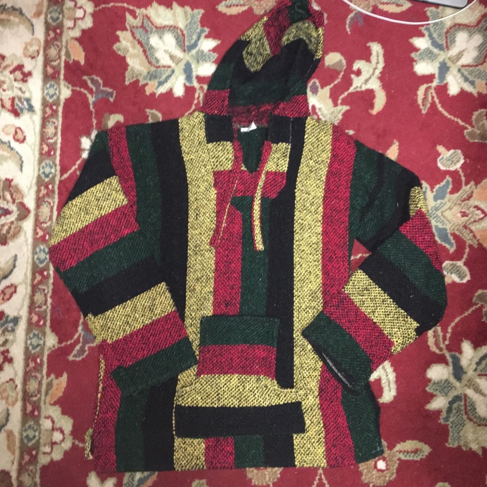 Rasta Colored Drug Rug Sweatshirt